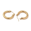 Texture 201 Stainless Steel Half Hoop Earrings for Women EJEW-G385-22G-2