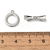 Brass Micro Pave Clear Cubic Zirconia Toggle Clasps KK-N254-70P-4