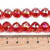 Transparent Electroplate Glass Beads Strands EGLA-N002-34C-B15-3
