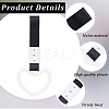 2Pcs ABS Plastic Heart Rear Bumper Warning Handle Ring HJEW-SP0001-49D-6