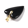 Natural Obsidian Pendants G-E570-01G-10-3