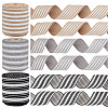 3 Rolls 3 Colors Polyester Striped Ribbons OCOR-GA0001-87-1