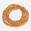 Electroplate Glass Beads Strands EGLA-A034-T4mm-J11-2