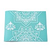 1 Sheet Self-Adhesive Silk Screen Printing Stencil DIY-OC0008-068-1