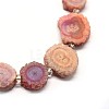 Natural Druzy Quartz Crystal Beads Strands G-F582-A10-3