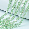 Electroplate Glass Beads Strands EGLA-A034-T8mm-B17-1