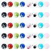 40Pcs 8 Colors Handmade Lampwork Beads LAMP-TA0001-54A-3