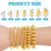 2600Pcs 7 Styles Iron Spacer Beads IFIN-PH0002-36G-4