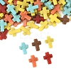 250Pcs Crackle Opaque Acrylic Beads OACR-FS0002-22-3