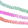 Transparent Painted Glass Beads Strands X-DGLA-A034-T2mm-A03-4