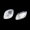 Cubic Zirconia Pointed Back Cabochons ZIRC-M003-10x5mm-007-2