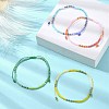 Glass Seed Braided Bead Bracelets BJEW-JB09610-2