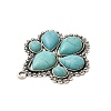 Retro Alloy Pendants TIBEP-L020-09AS-3