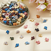 100Pcs 10 Colors Synthetic Lava Rock Beads G-ME0001-11-5