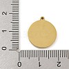 316 Surgical Stainless Steel Enamel Pendants STAS-M073-18A-01G-3