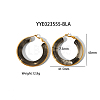 Stylish 304 Stainless Steel Fever Hoop Earrings KA3294-6-1