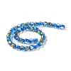Handmade Gold & Silver Foil Lampwork Beads GLAA-G107-07A-02-1