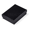 Rhombus Textured Cardboard Jewelry Boxes CBOX-T006-01G-3