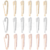 DICOSMETIC 15Pcs 3 Colors Crystal Rhinestone Safety Pin Brooches FIND-DC0003-15-1