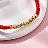 Polyester Cord Braided Bead Bracelets for Women BJEW-L698-01G-08-3