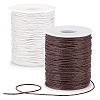 2 Rolls 2 Colors Waxed Cotton Cords YC-PH0001-52G-1