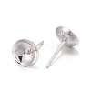 925 Sterling Silver Stud Earring Findings STER-E062-04A-S-2