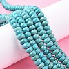 Synthetic Turquoise Beads Strands TURQ-G109-8x5mm-06-6