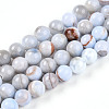 Natural Persian Jade Beads Strands G-A255-A02-01A-4