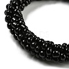 Crochet Glass Beads Braided Stretch Bracelet BJEW-K232-01I-2
