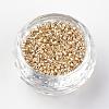 Electroplate Cylinder Seed Beads SEED-R041-07-2