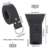 Men's PU Leather Belt Sword Dagger Frog Case DIY-WH0430-219A-2