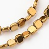 Electroplate Non-magnetic Synthetic Hematite Beads Strands G-I175-30C-1