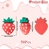 50Pcs Opaque Resin Decoden Cabochons RESI-SC0005-70-2
