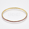 Brass Claw Chain Stretch Bracelets X-BJEW-T010-02G-12-2