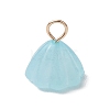 Acrylic Lotus Pendants PALLOY-JF02712-05-3
