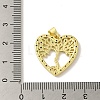 Brass Micro Pave Cubic Zirconia Pendants KK-Z042-21G-03-3