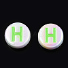 UV Plating Enamel Acrylic Beads PACR-N015-01C-4