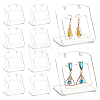 Acrylic Slant Bacl Earring Display Stands EDIS-WH0031-28A-02-1