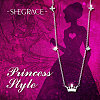 SHEGRACE 925 Sterling Silver Necklace with Crown Pendant JN676A-5