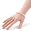 Natural Pearl Beaded Stretch Bracelet for Women BJEW-JB08868-01-3