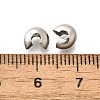 304 Stainless Steel Crimp Beads Covers STAS-P239-34P-05-3