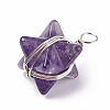 Natural Amethyst Pendants G-I220-C12-1