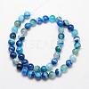 Natural Striped Agate/Banded Agate Bead Strands X-G-K166-13-8mm-06-2