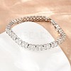 Brass Pave Clear Cubic Zirconia Tennis Bracelets for Women KK-CBA68DA-12P-3