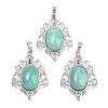 Natural Amazonite Pendants G-A315-07P-1