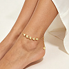 Elegant Brass Heart Beaded Anklets for Women SJ8004-3