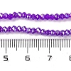 Baking Electroplate Glass Beads Strands X-DGLA-A039-J4mm-B05-4