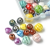 40Pcs Handmade Fancy Antique Glazed Porcelain Beads PORC-FS0001-04-3