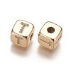 Brass Micro Pave Cubic Zirconia Beads KK-K238-16G-T-2