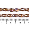 Transparent Electroplate Glass Beads Strands EGLA-N013-T4mm-B16-4